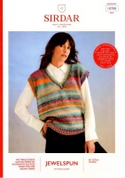 Knitting Pattern - Sirdar 10700 - Jewelspun with Wool Chunky - Ladies Vest